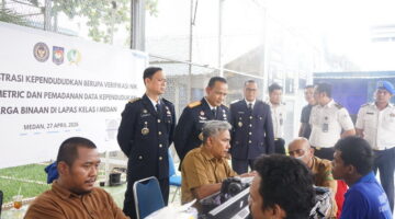 Lapas Kelas I Medan Hadirkan Layanan Administrasi Kependudukan bagi 604 WBP, Wujud Nyata Pelayanan Prima HBP ke-62
